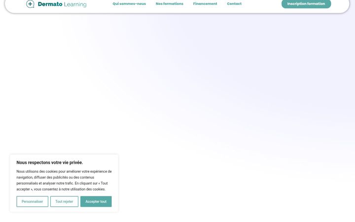 Screenshot of dermato-learning.fr
