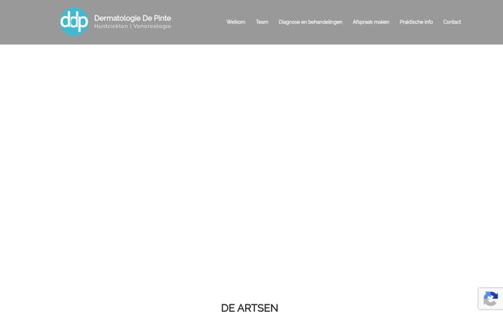 Screenshot of dermatodepinte.be