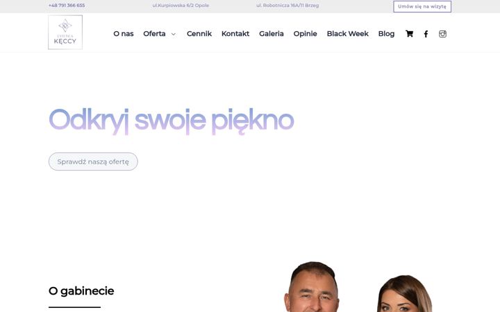 Captură de ecran a dermatolog-kecki.pl