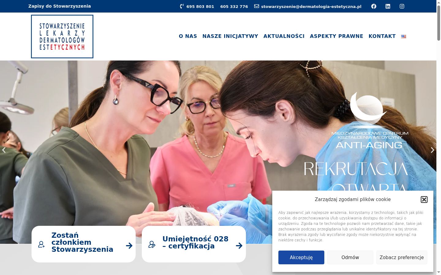 Sutikimo reklamjuostės, rodytos prieš bet kokią sąveiką, ekrano kopija