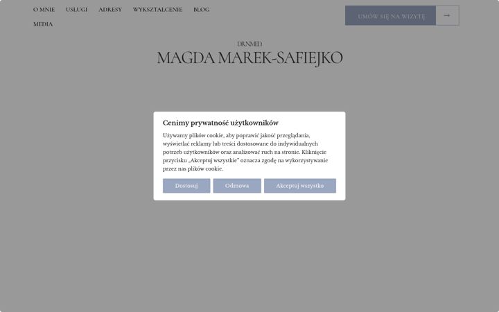 Captură de ecran a dermatologiabialystok.pl