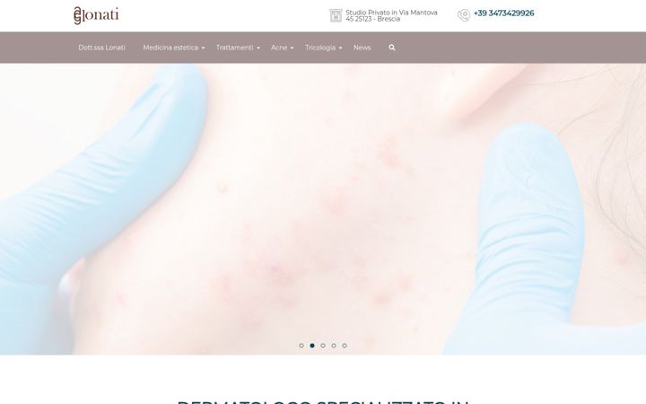 Screenshot von dermatologiaestetica.it