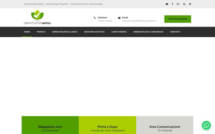 Screenshot von dermatologianapoli.it