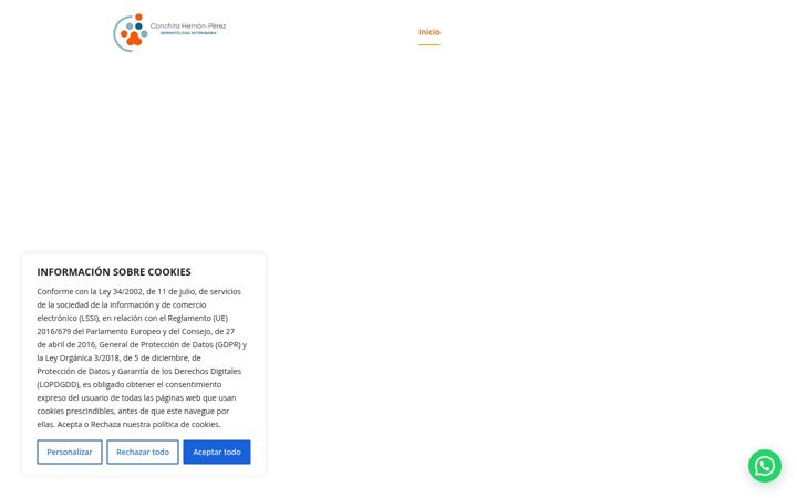Screenshot of dermatologiaveterinariamadrid.com