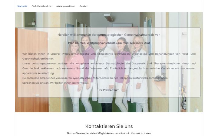 Ekrānuzņēmums no dermatologie-freiburg.de