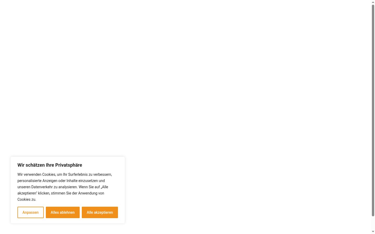 Screenshot του banner συγκατάθεσης που εμφανίστηκε πριν από οποιαδήποτε αλληλεπίδραση