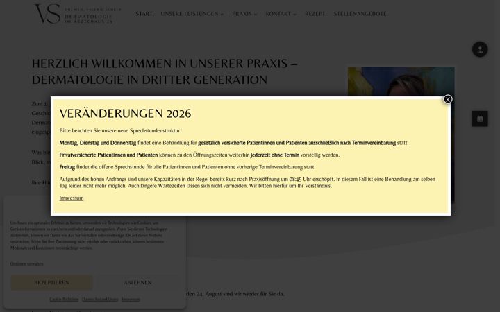 Ekrānuzņēmums no dermatologie-scheer.de