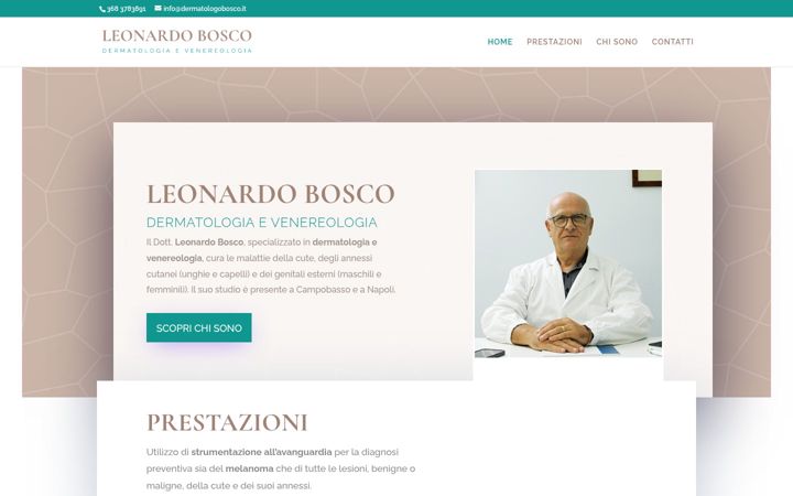 Screenshot of dermatologobosco.it