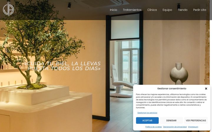 Skjermbilde av dermatologosantander.es