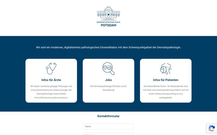 Posnetek zaslona dermatopathologie-potsdam.de