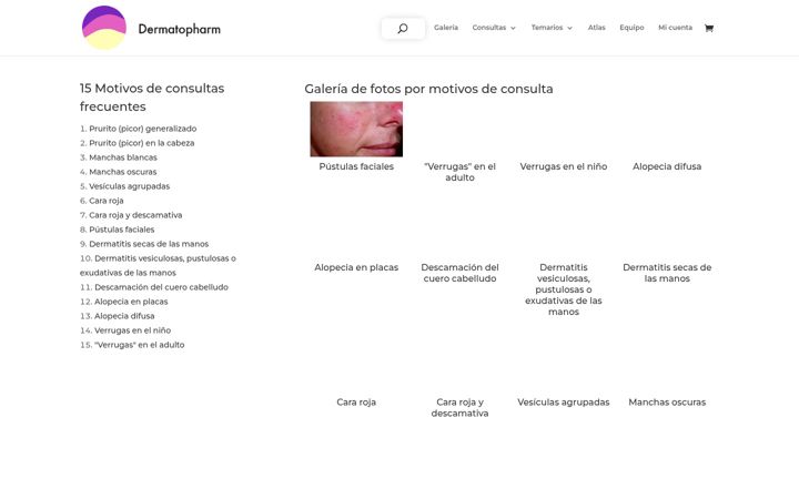 Screenshot of dermatopharm.com