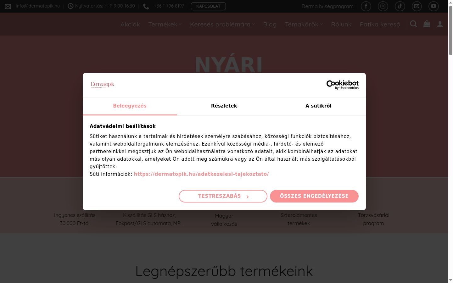 Zrzut ekranu banera zgody wyświetlanego przed jakąkolwiek interakcją