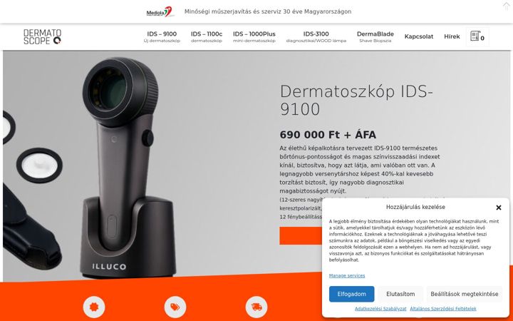 Screenshot of dermatoszkop.eu