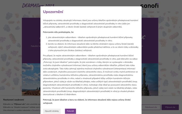 Screenshot van dermatour.cz