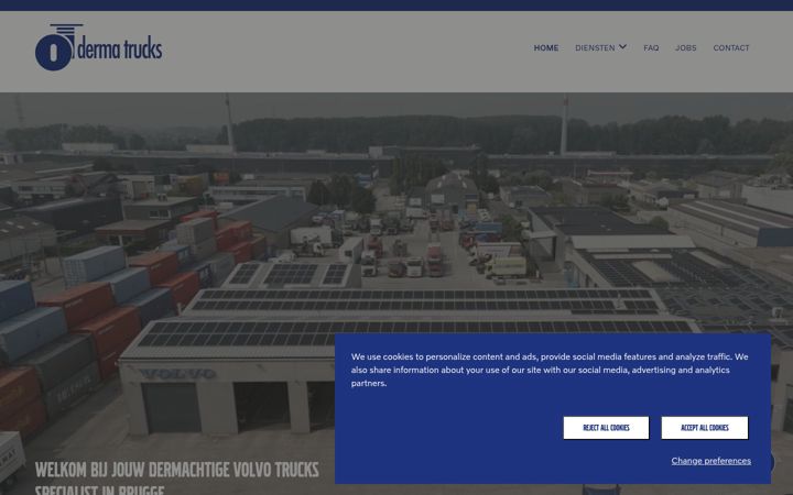 Screenshot of dermatrucks.be