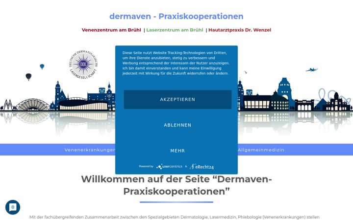 Screenshot of dermaven-leipzig.de