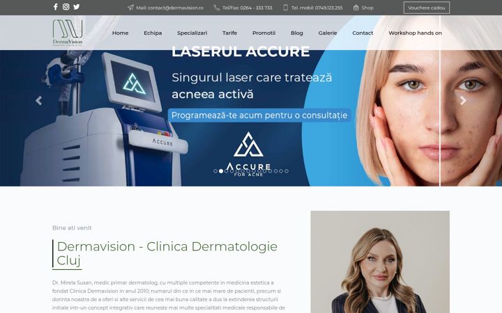 Ekrānuzņēmums no dermavision.ro