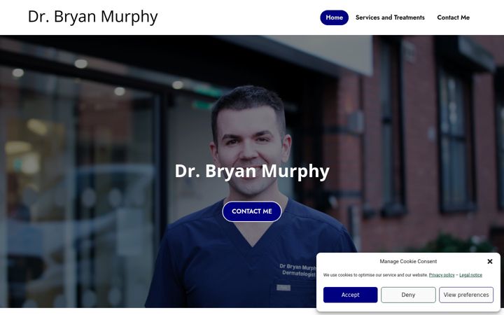 Screenshot of dermdocni.co.uk