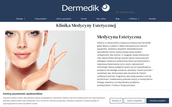 Ekrano kopija dermedik.pl
