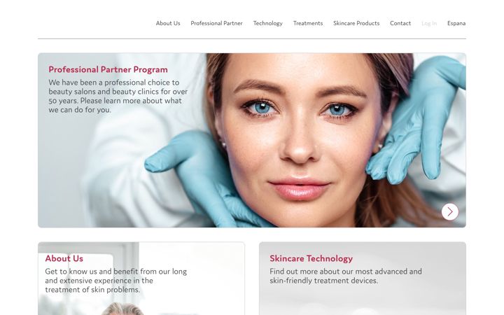 Screenshot of dermia-solution.com