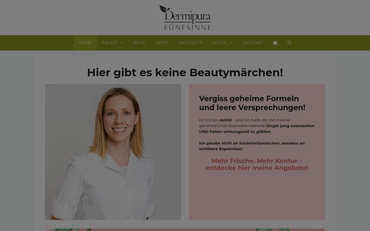 Screenshot of dermipura.com