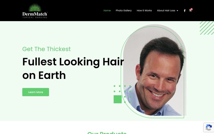 Screenshot of dermmatchindia.com