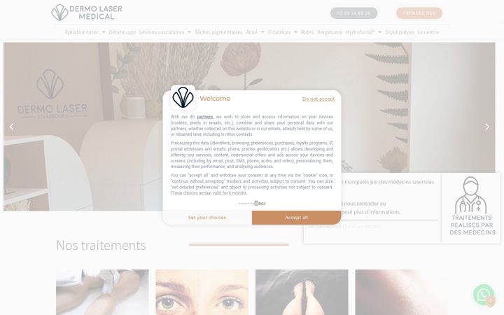 Screenshot von dermo-laser-strasbourg.fr