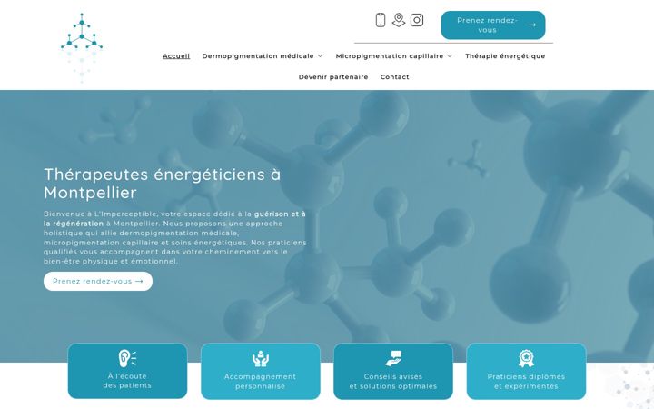 Screenshot of dermo-therapie-limperceptible.fr