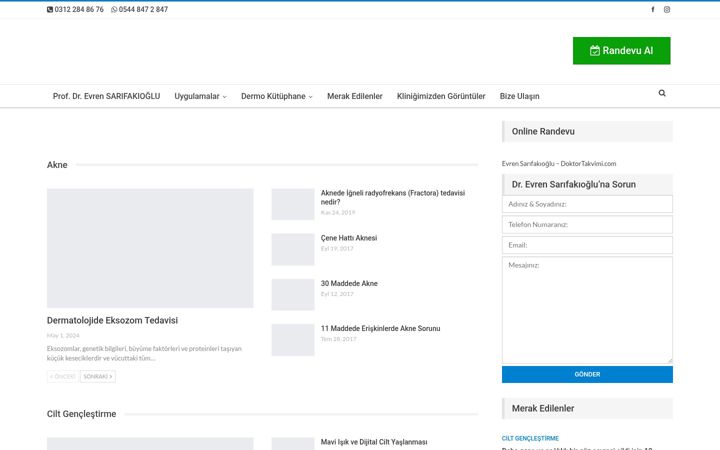 Screenshot of dermoankara.com