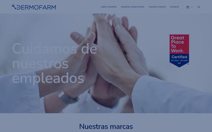 Screenshot of dermofarm.com