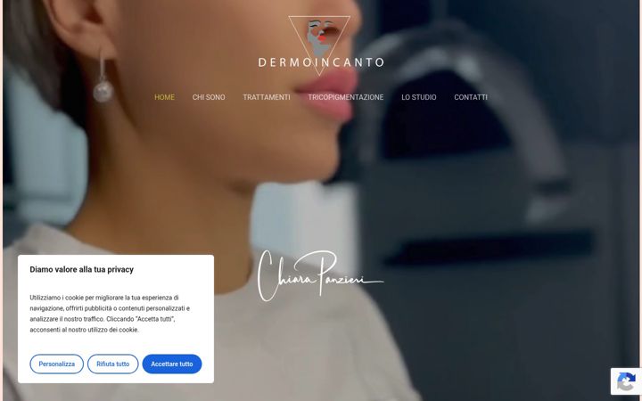 Screenshot of dermoincanto.it
