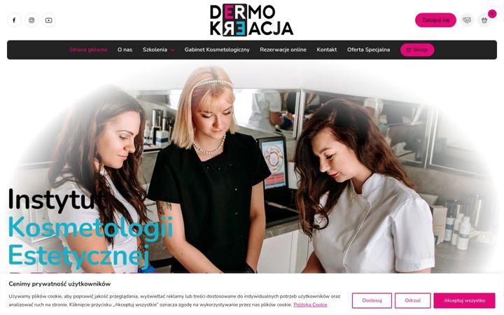 Ekrano kopija dermokreacja.pl