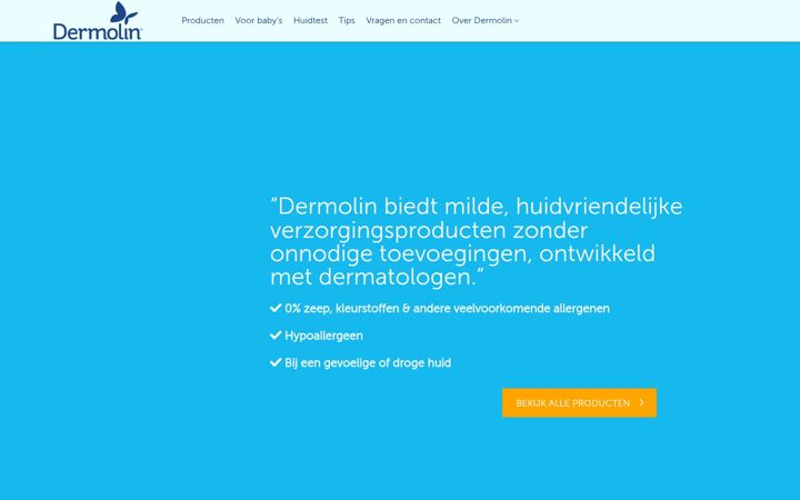 Screenshot von dermolin.nl
