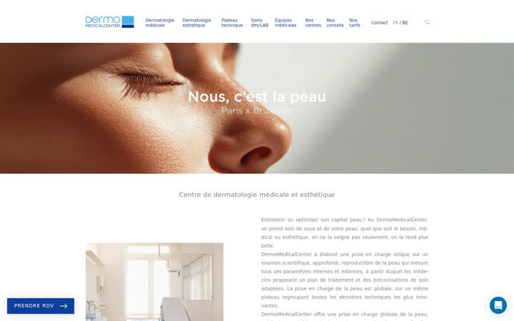 Screenshot of dermomedicalcenter.com