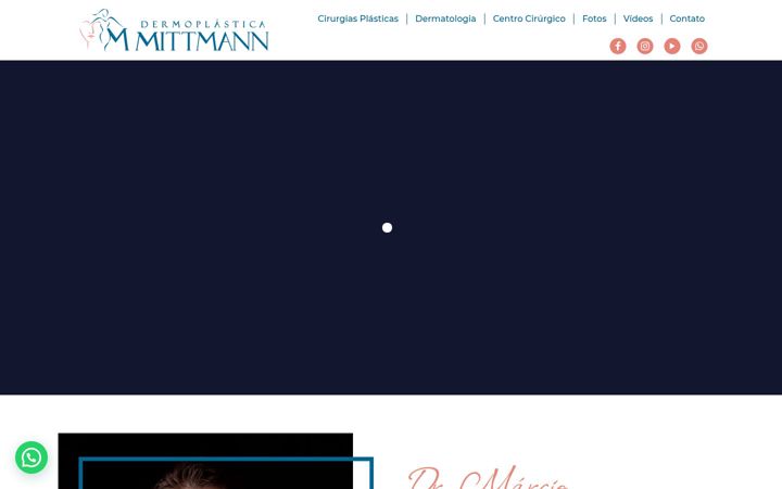 Captura de pantalla de dermoplasticamittmann.com.br