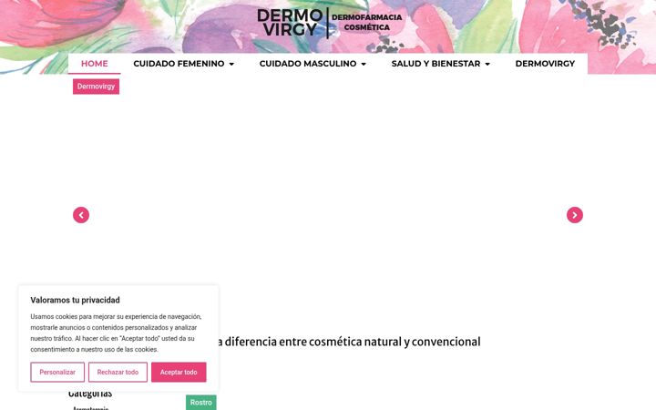 Skjermbilde av dermovirgy.es