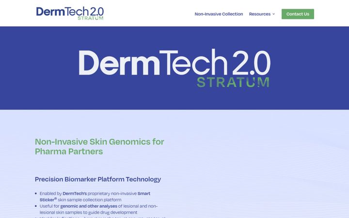 Screenshot of dermtechstratum.com