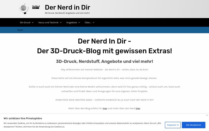Screenshot of dernerdindir.de