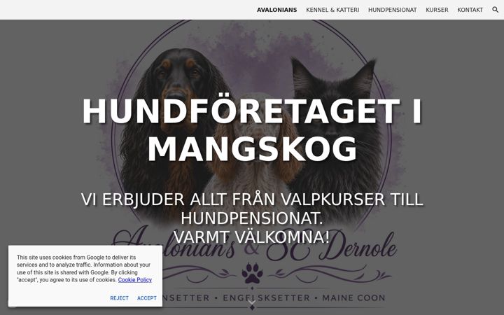 Skærmbillede af dernole.se