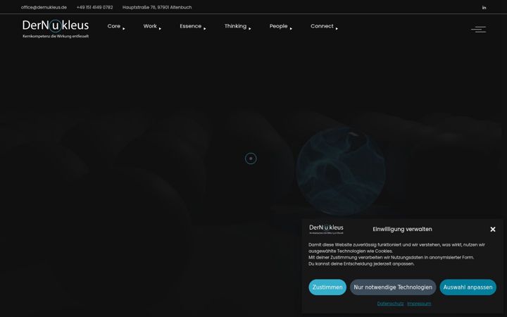 Screenshot of dernukleus.de