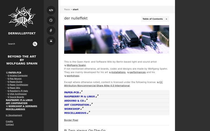 Screenshot of dernulleffekt.de