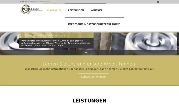Screenshot of deroba-technologie.de