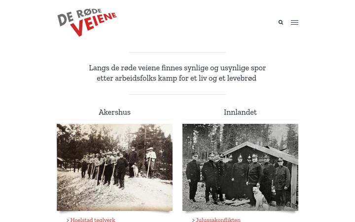 Captură de ecran a derodeveiene.no