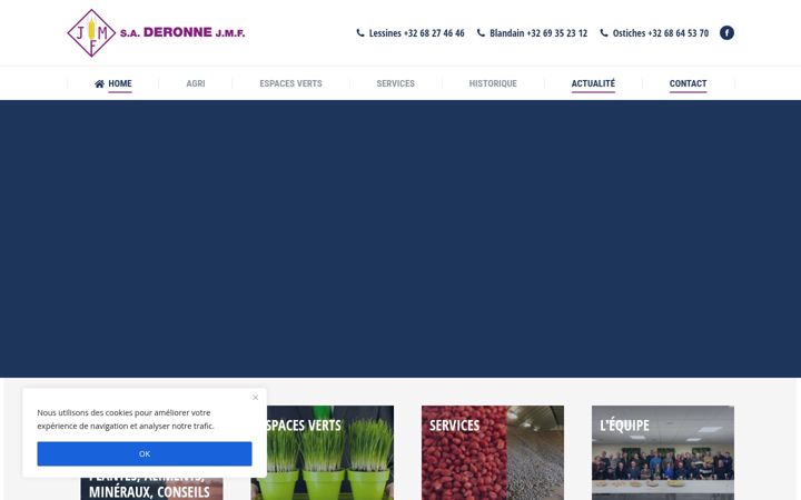 Screenshot of deronnejmf.be