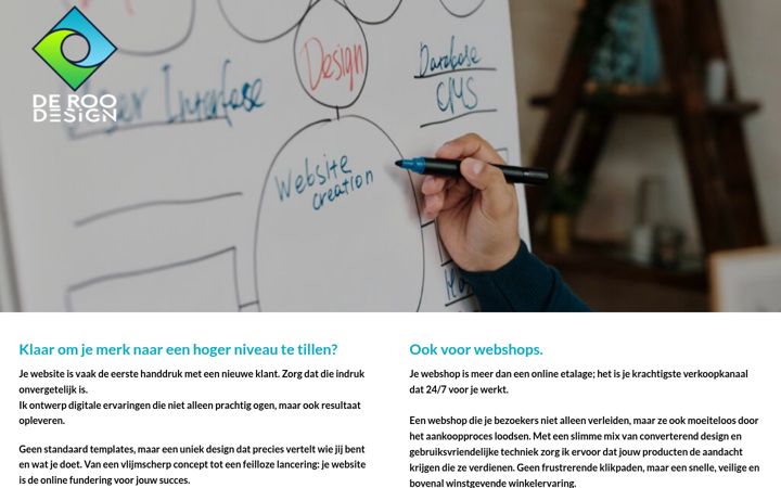 Screenshot of deroo-design.com