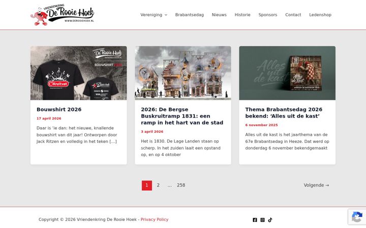 Screenshot von derooiehoek.nl