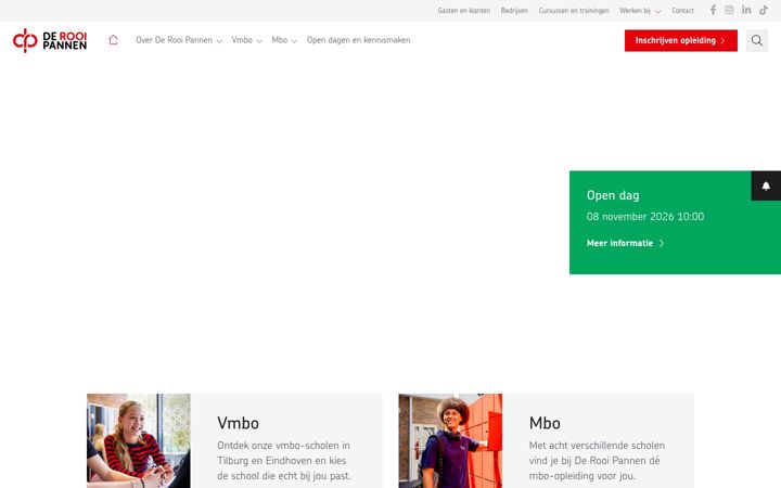 Screenshot of derooipannen.nl