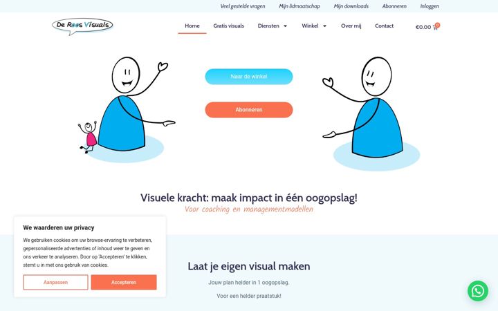 Screenshot von deroosvisuals.nl