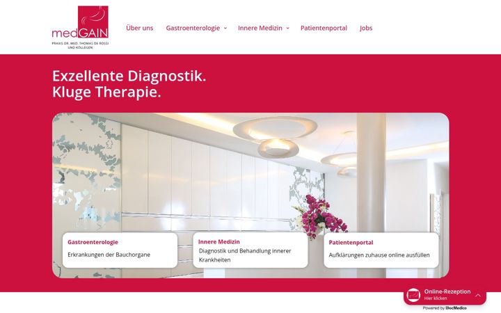 Screenshot van derossi.de
