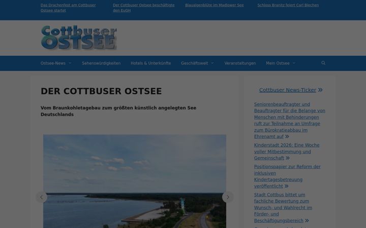 Screenshot van derostsee.de